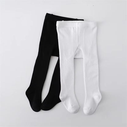 Infant Baby Girl Tights Knitted Stockings for Girls Cotton Newborn Tights for Girls Casual White Black Toddler Pantyhose