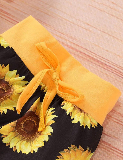 Newborn Baby Girl Clothes Infant Baby Ruffle Romper +Pants + Headband 3 PCS Outfits Set