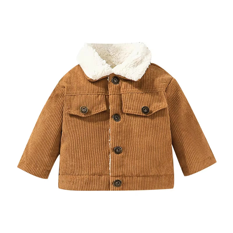 Cozy Couture: Winter Cotton Jacket for Baby Boys Aged 0–3 Years