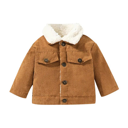 Cozy Couture: Winter Cotton Jacket for Baby Boys Aged 0–3 Years